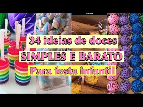 34 Ideias de Doces Simples e Baratos para Festa Infantil (Inspiração Fácil e Criativa)